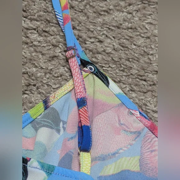 Show Me Your Mumu Under The Sea Romper Tropical Fish XS NWT XS - Picture 5 of 7